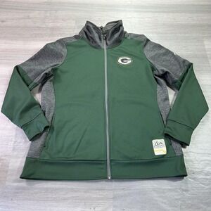 Green Bay Packers Jacket Womens 2XL Green NFL Football Majestic ThermaBase